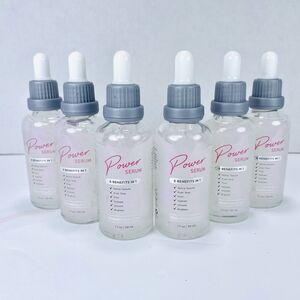 Set of 6 Global Beauty Care POWER SERUM 5 Benefits In 1 Facial Serum 1.7 oz. NEW